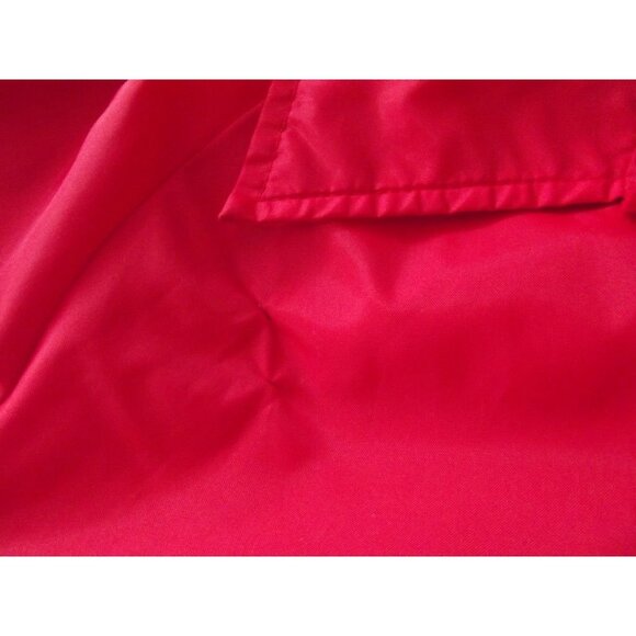 Weather Breakers Rain Jacket Womens Size Medium red nylon lined snap pockets vtg - Picture 9 of 10